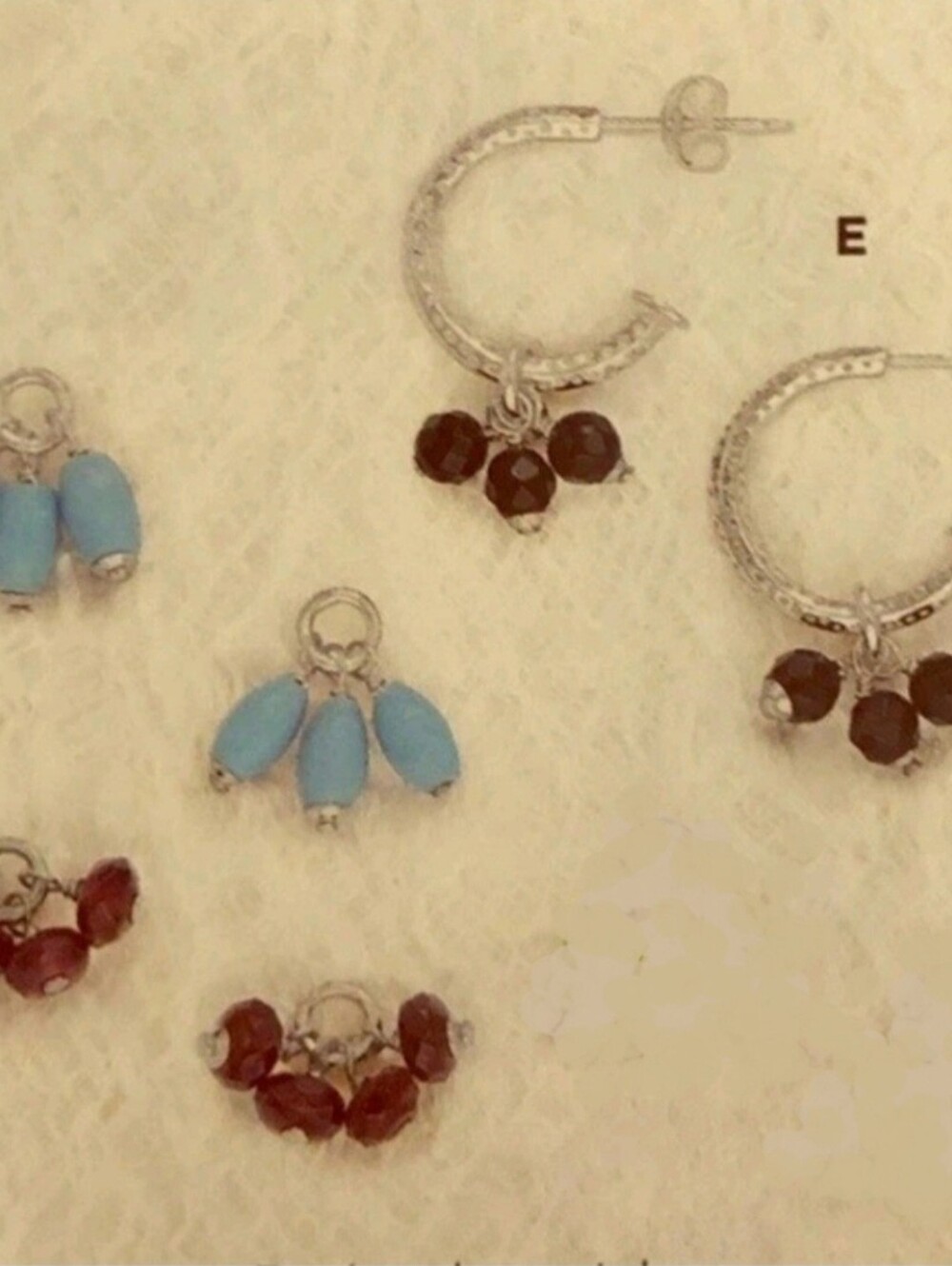 Silpada 925 Sterling Silver Interchangeable Hoop Earrings